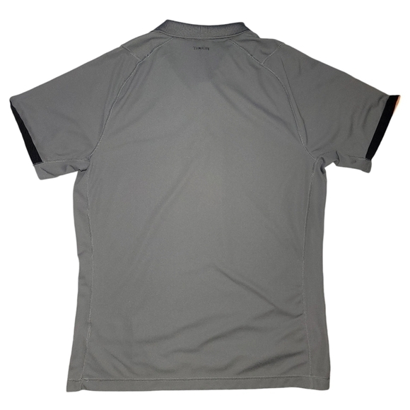 Adidas Men's New York Polo-Grey Three- Flash Orange EI8971 - Picture 2 of 10